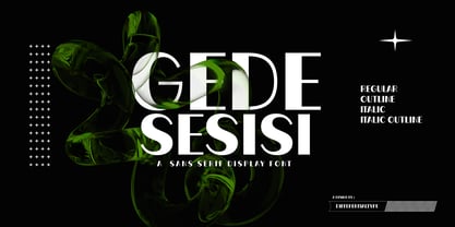 Gede Sesisi Font Poster 1