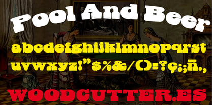 Pool And Beer Font Poster 3