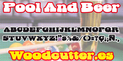 Pool And Beer Font Poster 4