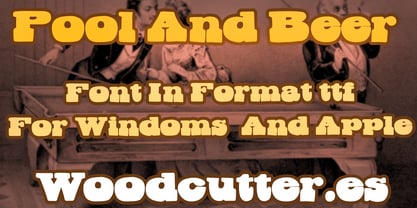 Pool And Beer Font Poster 5