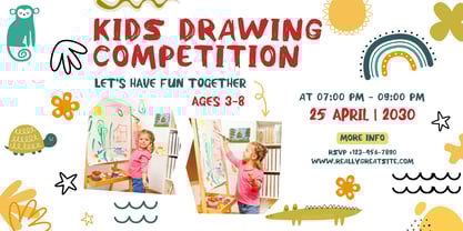 Scribble marker Font Poster 5