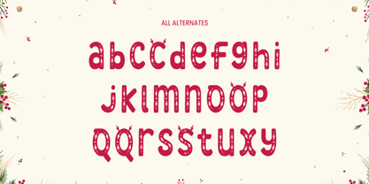 DT Forest Crystal Font Poster 8