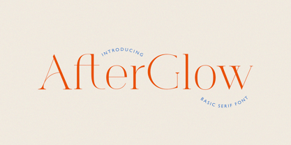 Afterglow Elegant Font Poster 10