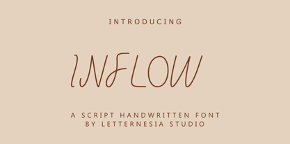 Inflow Font Poster 1