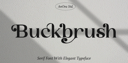 Buckbrush Font Poster 1