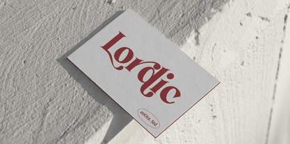 Lordic AS Font Poster 8