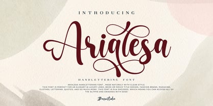 Arialesa Font Poster 1