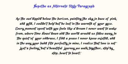 Nepethe Font Poster 6