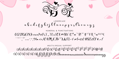 Beautiful Lovely Style Font Poster 6