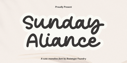 Sunday Aliance Font Poster 1