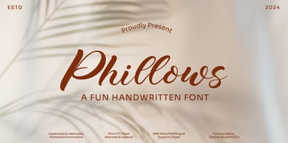 Phillows Font Poster 1