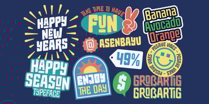 Happy Season Font Poster 7