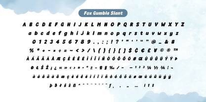 Fox Gumble Font Poster 11