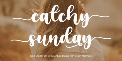 Catchy Sunday Font Poster 2