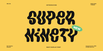 Super Ninety Font Poster 1