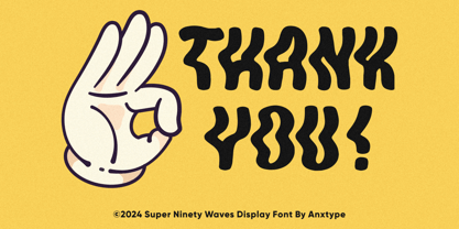 Super Ninety Font Poster 7