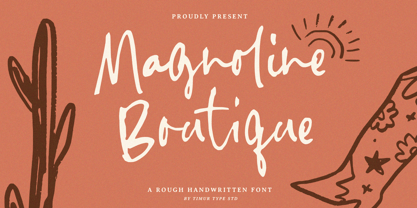 Magnoline Boutique Font Poster 1