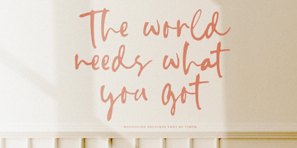 Magnoline Boutique Font Poster 4