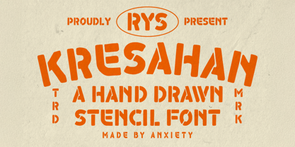 RYS Kresahan Font Poster 1
