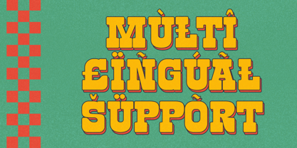 Retro Block Font Poster 11