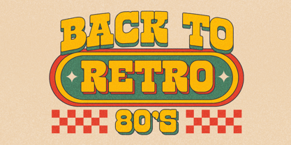 Retro Block Font Poster 8