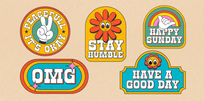 Retro Block Font Poster 4