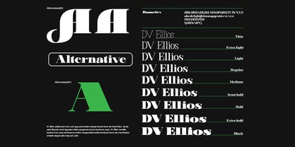 DV Ellios Font Poster 3