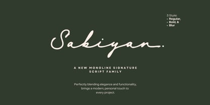 Sabiyan Script Font Poster 1