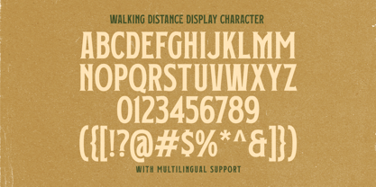 Walking Distance Font Poster 5