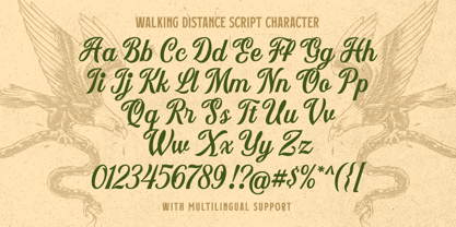 Walking Distance Font Poster 6