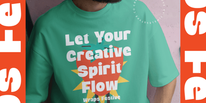 Wraps Festive Round Font Poster 10