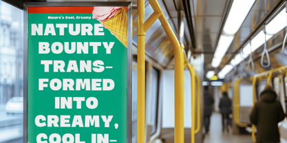 Wraps Festive Round Font Poster 4