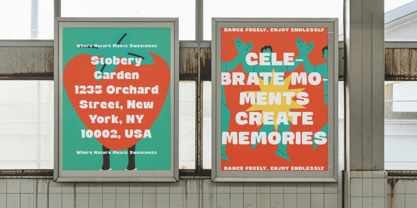 Wraps Festive Round Font Poster 12