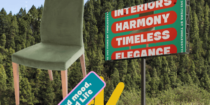 Wraps Festive Round Font Poster 7