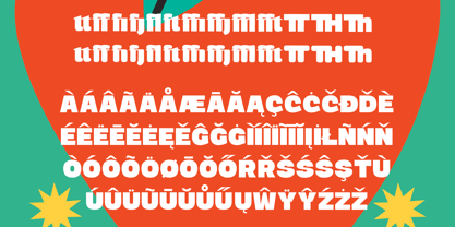 Wraps Festive Round Font Poster 14