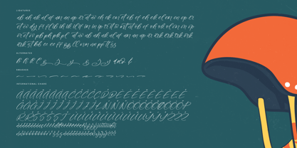 Helmet Bicycle Font Poster 15