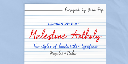 Malestone Antholy Font Poster 1