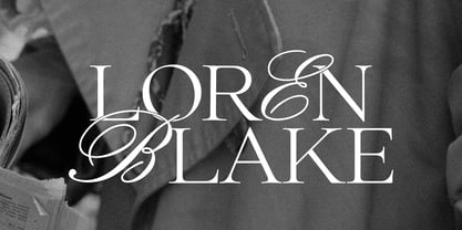 Loren Blake Font Poster 10