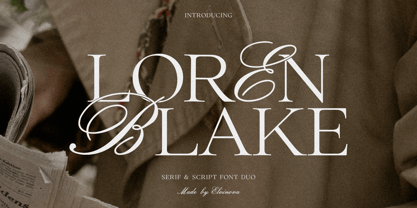 Loren Blake Font Poster 1