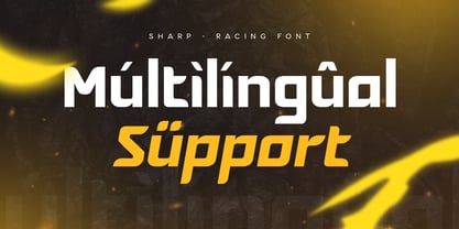 Sharp SS Font Poster 12