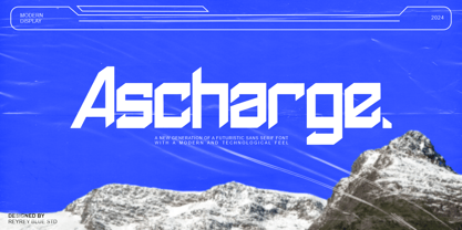 Ascharge Font Poster 1