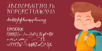 Childlike Starlit Font Poster 14