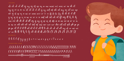 Childlike Starlit Font Poster 15