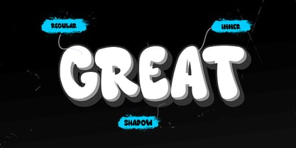 Great Splash Font Poster 3