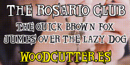 The Rosario Club Font Poster 2