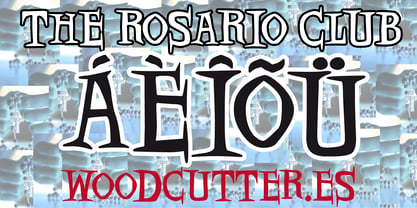 The Rosario Club Font Poster 4