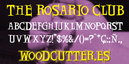 The Rosario Club Font Poster 3