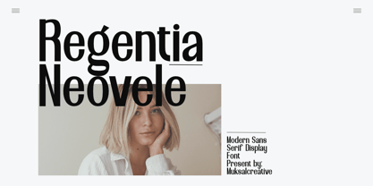 Regentia Neovele Font Poster 1