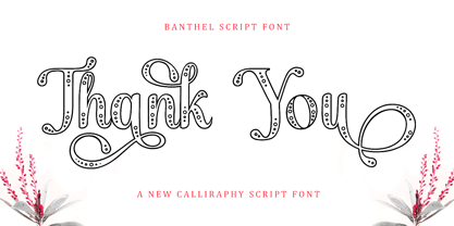 Banthel outline Font Poster 7