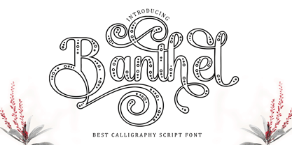 Banthel outline Font Poster 1